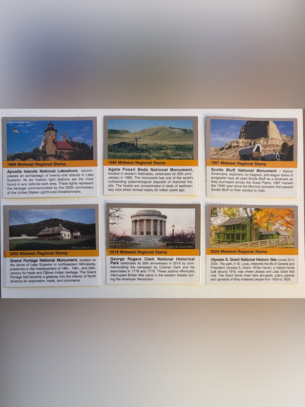 Passport To Your National Parks Midwest Regional Stamp Lot 6 Stickers